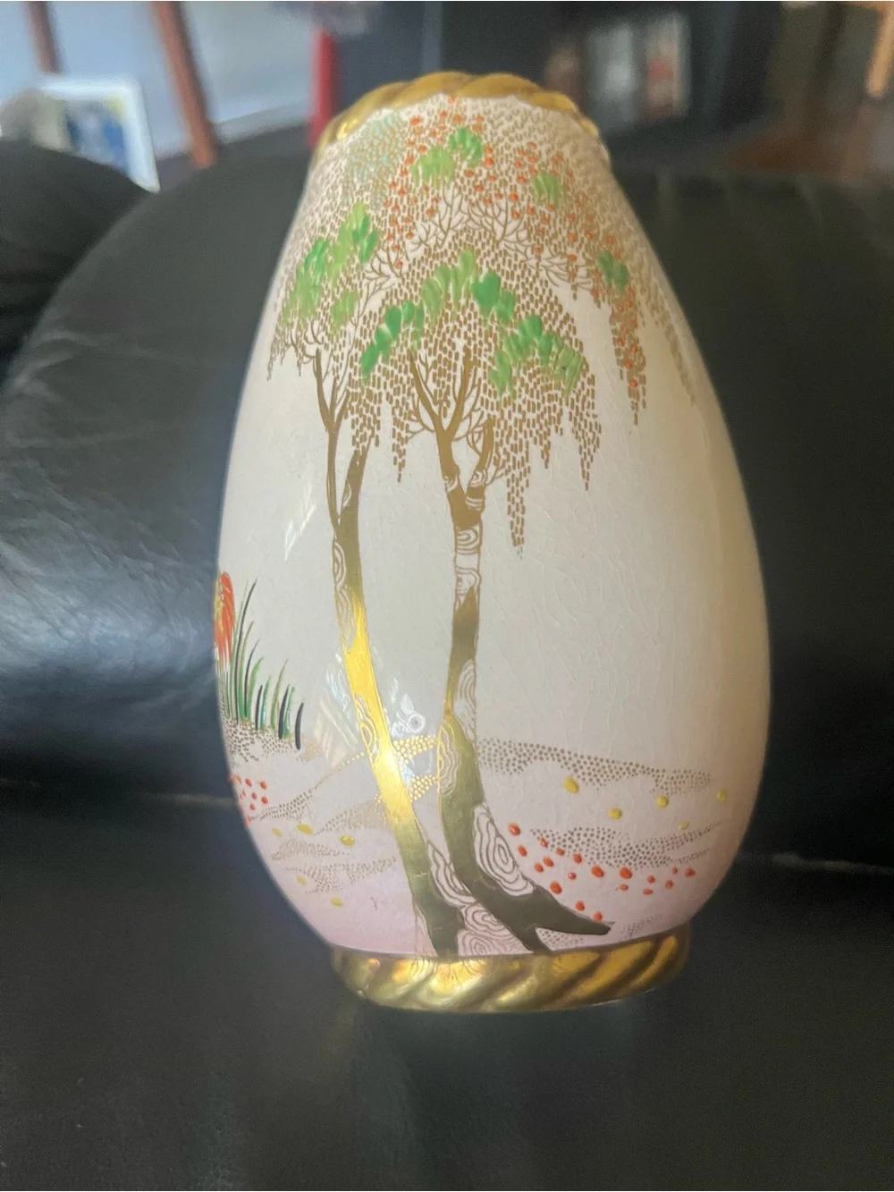 Vintage Crane Vase Ware Powder Pink Carlton Ware